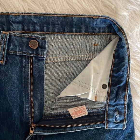 Great Western Garment Jeans Pants Vtg 90s Straight Leg Blue Bootcut Denim Sz 30 - Picture 3 of 9